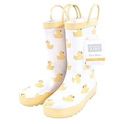 Hudson Baby Kids Rain Boots, Duck, 12 US Unisex