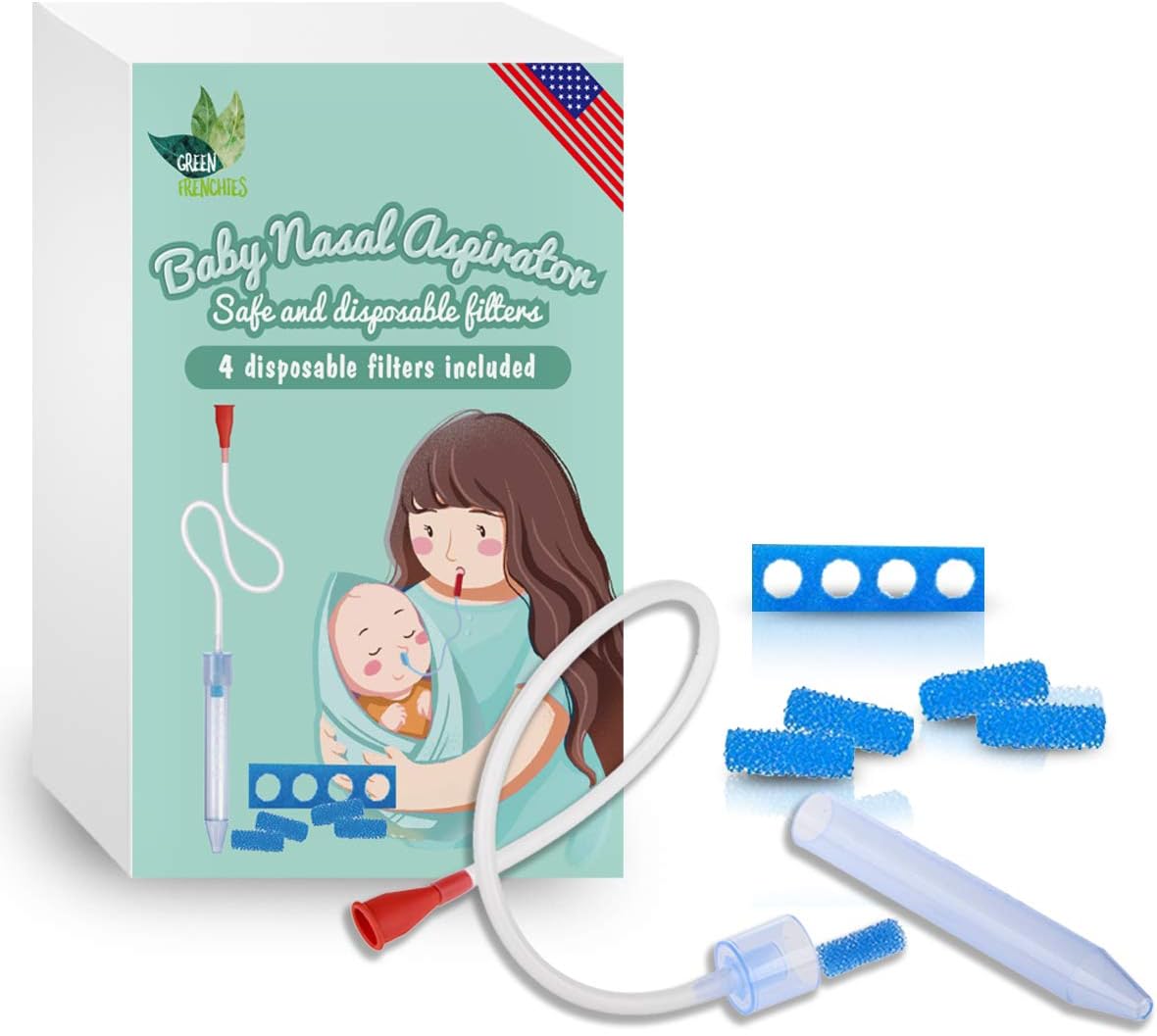 Nasal Aspirator - Baby Nasal Spray - Snot Sucker + 4 Filters
