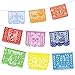 Unomor Large Multicolor Fiesta, Luau, Cinco de Mayo, Birthday, Day of the Dead 15 Feet Long Rectangular Paper Banner for Festive/Celebratory Events
