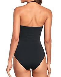 Holipick Women Black White Grey Strapless Bandeau