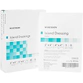 McKesson Island Dressings, Sterile, Dimension, 6 x 6 in, 4 x 4 in, 25 ct | Pad