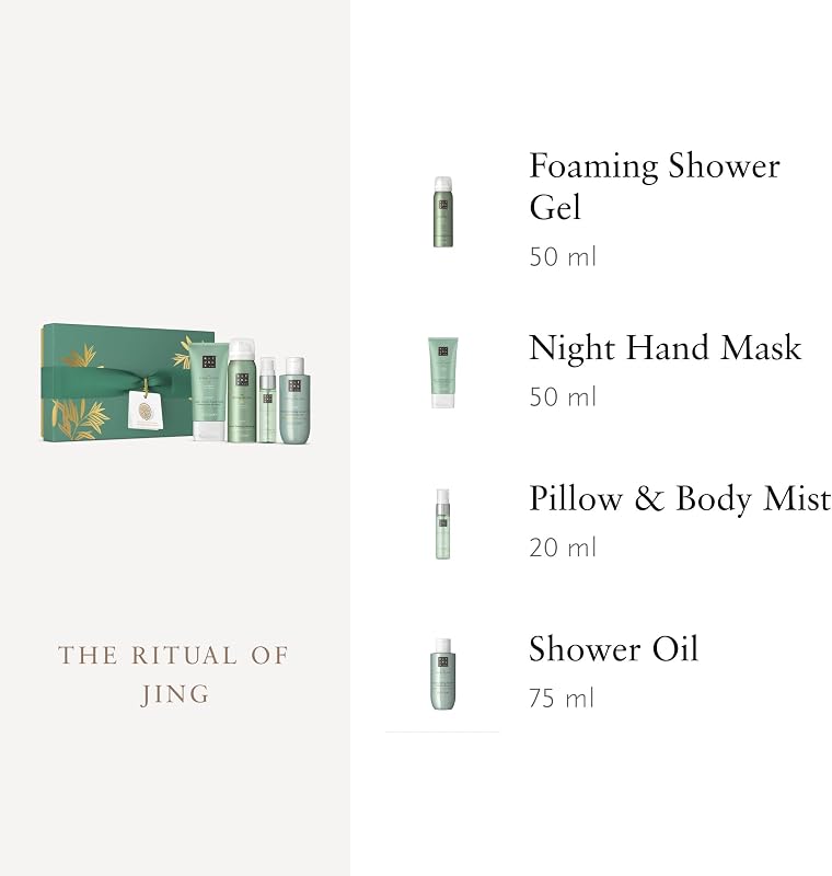 The Ritual of Jing S Set de Regalo - 4 Productos de Cuidado Corporal y Baño Enriquecidos con Sandalia y Lavanda - Caja de Regalo con Propiedades Calmantes y Cuidado — foto 3 de 6