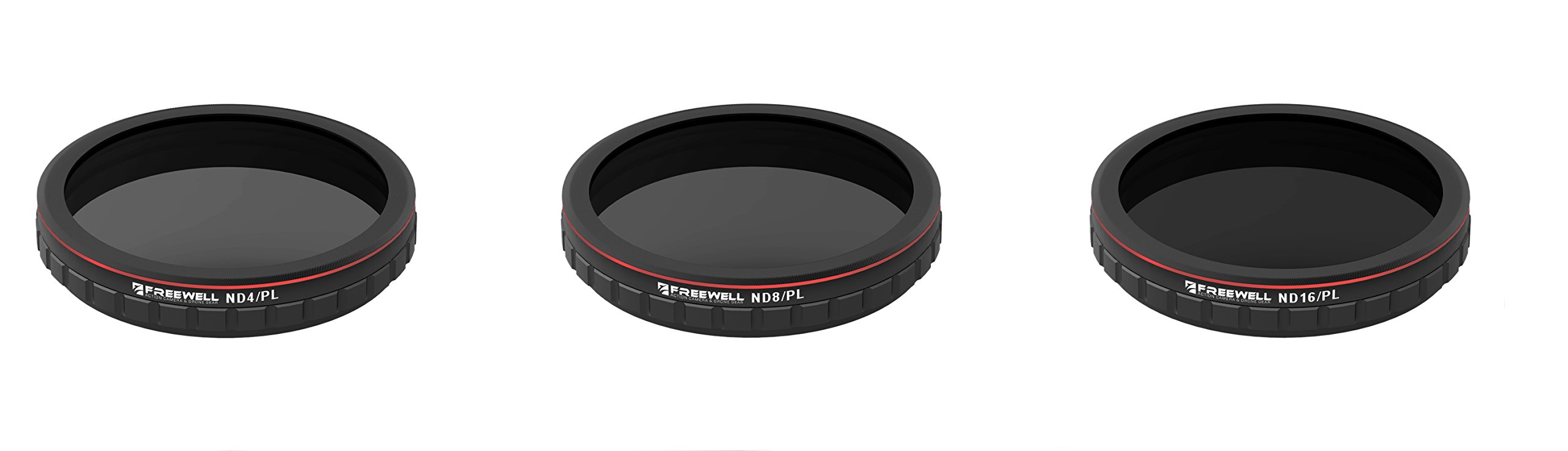 Freewell Hybrid Filter ND4/PL,ND8/PL,ND16/PL Compatible With Inspire 2 Zenmuse X4S