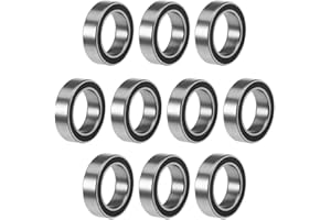 uxcell 6700-2RS Deep Groove Ball Bearings Z2 10mm x 15mm x 4mm Double Sealed Chrome Steel 10pcs