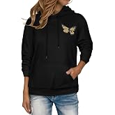Womens Hoodies Long Sleeve Sweatshirts Drawstring Pullover Pocket Tops | Rosemia Oversized Fall Winter Shirts, Loose Graphic Casual Sweatshirts, Plus size Baggy Daily Wear, Gym Workout Outifts 2026