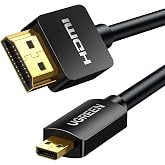 UGREEN Micro HDMI to HDMI Cable, 4K@60Hz, Adapter, HDR, 3FT | Compatible with GoPro Hero 7/6, Raspberry Pi 5, Retroid Pocket 3+/3 Yoga 3 B500 Camera, Video Capture Card