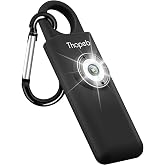 Personal Safety Alarm for Women &ndash; Superior Loud Siren &amp; SOS Strobe | Premium Compact &amp; Well-Crafted Self Defense Keychain Alarm, College Dorm Essential, Variety of Colors (Charcoal)