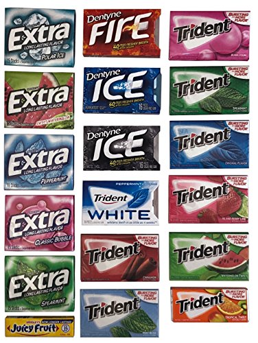 OxBox Gum Care Package 18 Different Flavors (Gum 18)