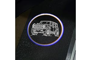 ZTEYUZO 2Packs Car Door Lights Car Door Shadow Lights Projector Welcome Courtesy Lights fit for Ford Bronco Accessories -Universal