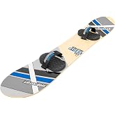 SportsStuff Snow Ryder Hardwood Snowboard, Beginner's Wood Snowboard, Multiple Sizes/Colors