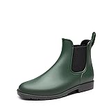 DREAM PAIRS Women's Ankle Rain Boots Chelsea Short