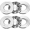 uxcell 51101 Thrust Ball Bearings 12mm x 26mm x 9mm Chrome Steel ABEC3 Single Row Roller 2pcs