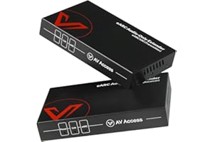 V AV ACCESS AV Access 100m/330ft eARC & ARC Audio Extender with 2-Way IR, RS232 & CEC, Support Dolby Atmos, DTS:X, Uncompressed 7.1