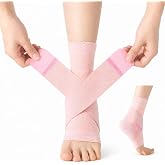 ABIRAM Ankle Brace Compression Sleeve with Adjustable Support Strap | Adjustable Compression Support for Ankle Stability, Sprains, Plantar Fasciitis, Achilles Support, Running, Gym &amp; Daily Wear