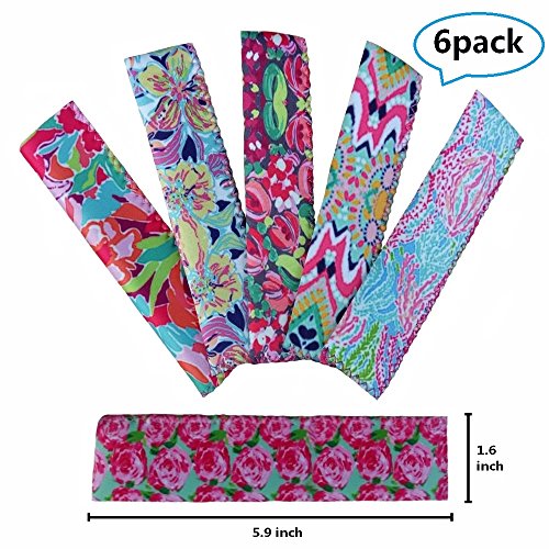 WEN FEIYU Freezer Ice Pop Insulator Sleeves Molds/Neoprene Popsicle Holders - 6 pack