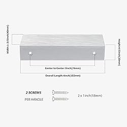 Peaha 30 Pack Kitchen Cabinet Handles 3 inch