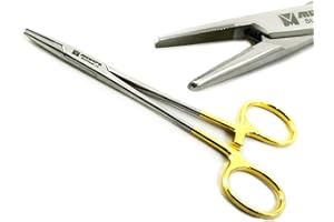 MEDSPO Professional Forceps | Dental Medical Ortho Surgical Needle Holder Locking | Veterinary Suture Restorative | Orthodontic Pliers Instruments CE (Crilewood Needle Holder Forceps TC)