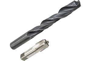 YUXLNJXEM 1/2"-14 NPT Carbon Steel Pipe Tap & 23/32" HSS Drill Bit Set – Heavy-Duty Threading Tool for Plumbing & Bolt Extraction
