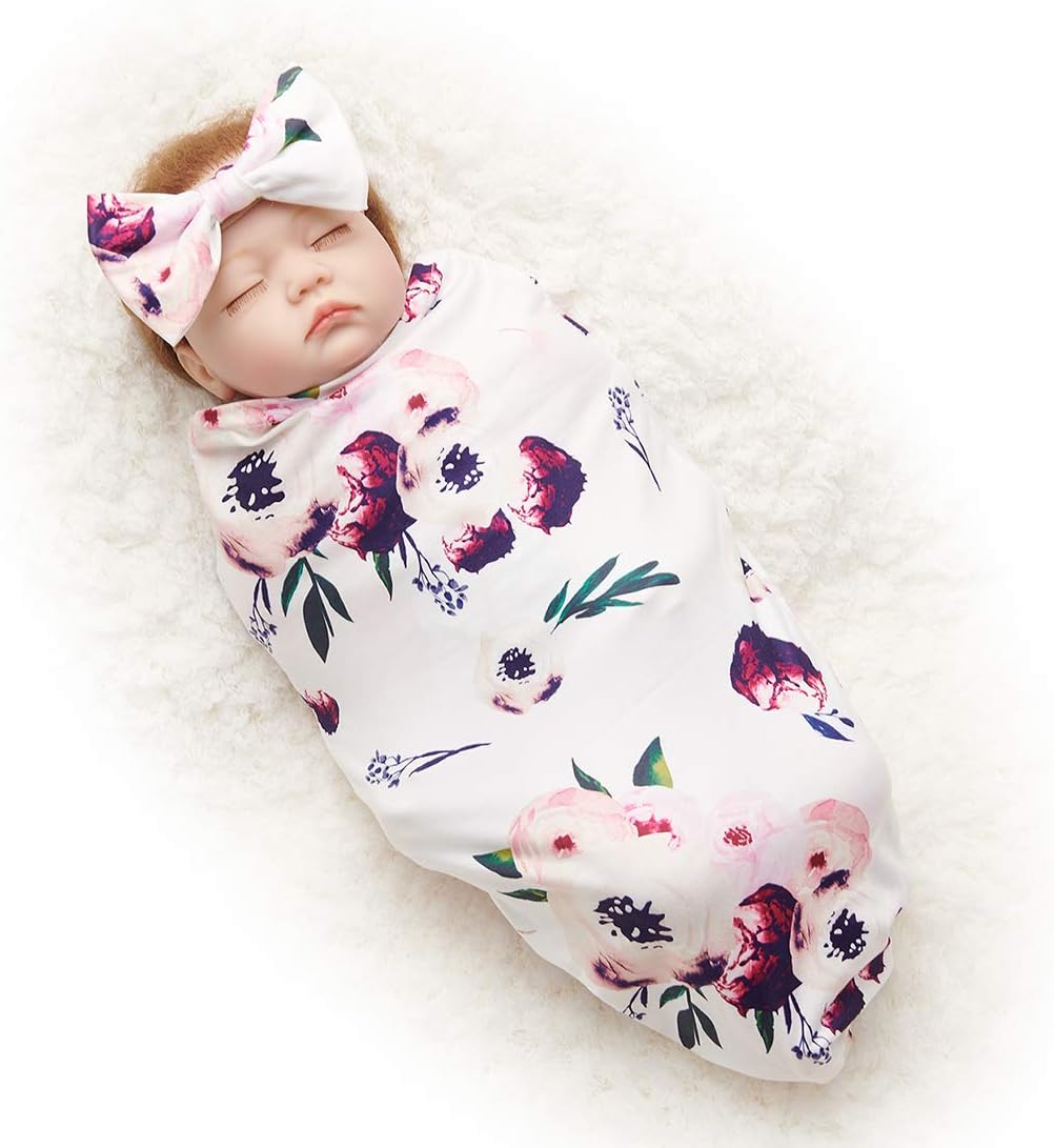 matching swaddle and hat boy