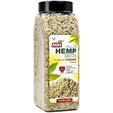 Badia Hulled Hemp Seeds, 20 oz &ndash; Hemp Hearts for Smoothies, Salads &amp; Baking | 9 g Plant Protein Per 30 g Serving, Rich in Omega-3 &amp; 6, with 9 Essential Amino Acids, Gluten-Free, Kosher &amp; MSG-Free
