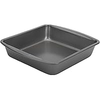 Good Cook 04017 786173391991 8 Inch x 8 Inch Square Cake Pan, 8 x 8 Inch, Grey