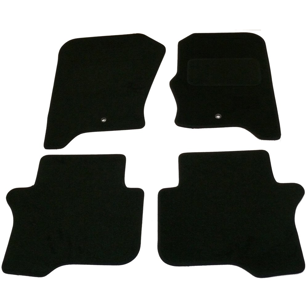 Sakura Mat Set Landrover Discovery MK4 2010-2013 Carpet with Carpet Heelpad - Black