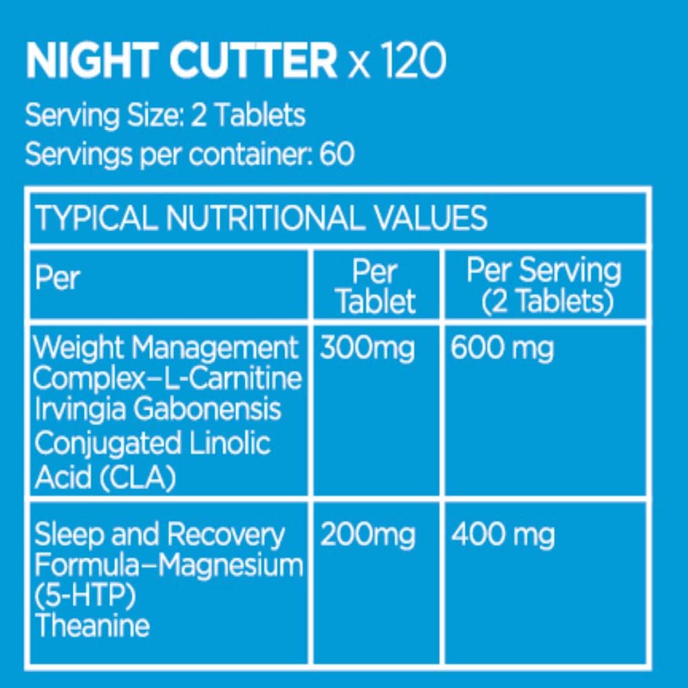 Night Cutter Fat Burner Tablets Fast Weight Loss Tabs Non-Stimulant Lose Weight Management Quick Pills, UK Made - Image 5