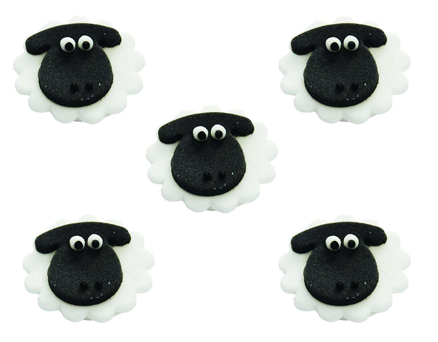 Sheep Lamb Sugarcraft Cupcake Cake Toppers X 5 Amazon Co Uk