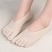 HONOW Women's No Show Toe Socks Invisible Liner Summer Casual (Pack of 6), Style 5