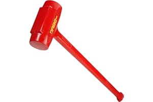 ABC HAMMERS Dead Blow Sledge Hammer - 12 lb. Polyurethane Hammer with Steel Reinforced Handle & 36" Overall Length - ABC14DB