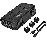 230 W Voltage Converter by Ceptics, Convert 220 V to 110V for Devices Like Curling Iron, Straightener, Chargers, Step Down Wo