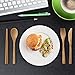 Bamboo Utensils | Bamboo Travel Utensils | Flatware Set | Knife, Fork, Spoon, Reusable Straws and Chopsticks | Camping Utensils Set | Portable Utensils Set