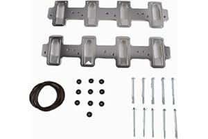 HLBTK EM-1021-S 551316 Rectangle Intake Manifold Adapter Plates Fit for LS Catherdral Port Cylinder Head to LS3 LSA ZL1 CTS-V