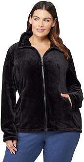 Womens Luxe Fur Jacket, Black, Size 