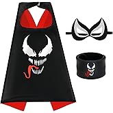 Mizzuco Dress Up Capes for Kids Superhero Cloak with Mask and Waistband Halloween Costumes and Party Dress up