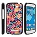 Alcatel Pop Icon Case, Perfect Fit Cell Phone Case Hard Cover with Cute Design Patterns for Alcatel POP ICON A564C, Alcatel One Touch Fierce 2 7040T (T Mobile, Metro PCS, Straight Talk) from MINITURTLE | Includes Clear Screen Protector and Stylus Pen - Floral Dream