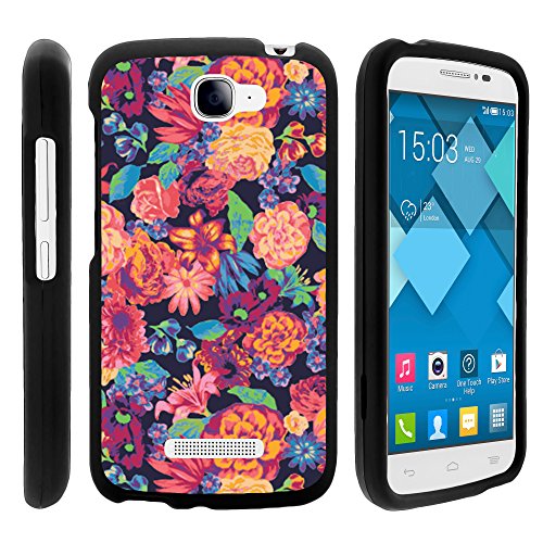Alcatel Pop Icon Case, Perfect Fit Cell Phone Case Hard Cover with Cute Design Patterns for Alcatel POP ICON A564C, Alcatel One Touch Fierce 2 7040T (T Mobile, Metro PCS, Straight Talk) from MINITURTLE | Includes Clear Screen Protector and Stylus Pen - Floral Dream