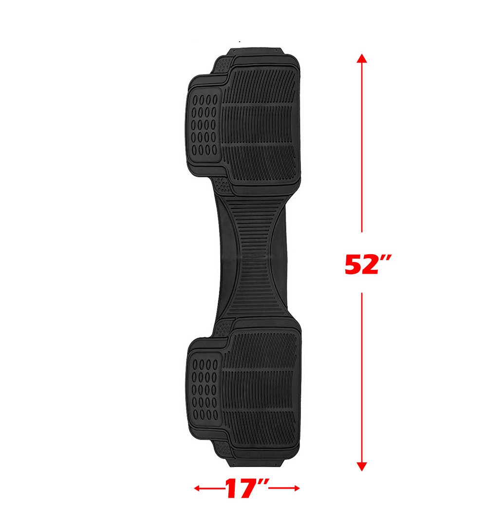 Eccpp車シートカバー3点フルセットブラックフロアマットフィットheavy Duty Vansトラック 14pcs 爆安プライス 5211 ブラック レッド B07ckv45