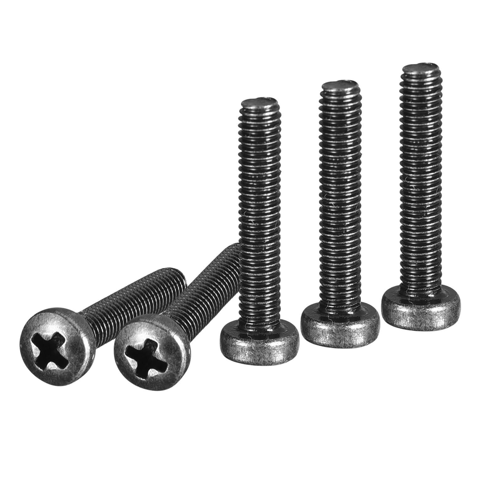 DTGN M3x16mm Pan Head Machine Screws, 100Pcs M3 Phillips Drive, Metric Coarse Full Thread, Steel Black Oxide Finish, Screws Bolts Kit