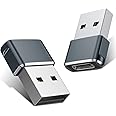 Basesailor USB to USB C Adapter 2 Pack,USB C Female to A Male Charger Type C Converter for Apple Watch Ultra iWatch 7 8 SE,iP