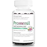 Promensil Red Clover Menopause Supplement for Hot Flashes for Women, Hormone Balance for Menopause, Night Sweat Support Vitamins with Isoflavones, Vegan Gummies - Hibiscus Flavor - 30 Day Supply