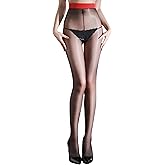 CYwslbzgn Women's Shiny Pantyhose Sheer Tights Ultra-thin Control Top Toghts High Waist Medias