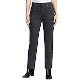 Gloria Vanderbilt Women's Amanda Ponte Knit Pant, Black, Faded Chevron