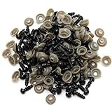 Tebery 600-Piece Solid Black Eyes for Sewing for