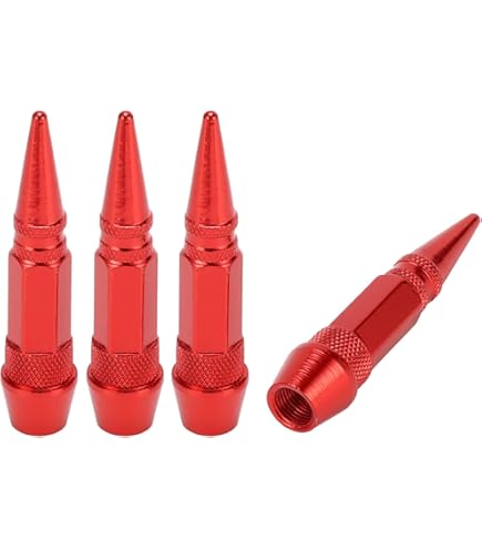 4 Bouchons Valve Pneu 16mm Noir Alliage Alu Pour Voitures Camions