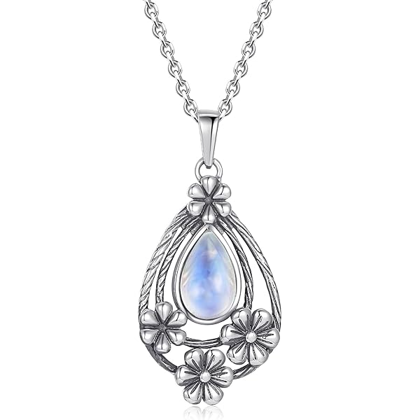 BLIVSTAR Collares De Moissanita Para Mujer, Collar De Plata De Ley 925 Con Colgante De Moissanita De 1 Quilate, Chapado En Oro De 18 Quilates, Joyería Delicada Regalo Para Mujeres Y Madres