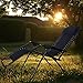 PARTYSAVING Infinity Zero Gravity Outdoor Lounge Patio Pool Folding Reclining Chair APL1059, Black