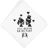 Till Death Do Us Part Napkins, Till Death Do Us Part Wedding Decorations,Till Death Do Us Party Bachelorette Decorations,Halloween Bachelorette Wedding Engagement Party Decorations (5 x 5 In, 30-Pack)