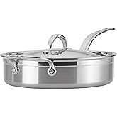 ProBond Forged 3.5-Quart Professional Clad Stainless Steel Sauté Pan with Lid