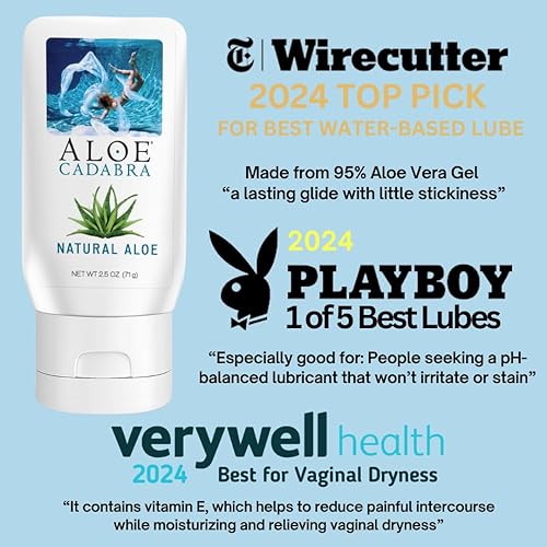 Aloe Cadabra Natural Water Based Personal Lubricant and Vaginal  Moisturizer, Organic Aloe Lube for Men, Women and Couples, Non-Staining, pH  Balanced (Unscented 2.5 Ounces, 2 Pack) in Saudi Arabia | Whizz Lubricants